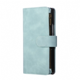 Folio Deksel Samsung Galaxy Z Fold 7 Lommebok Med Semsket Skinneffekt Og Skulderstropp Beskyttelse Deksel