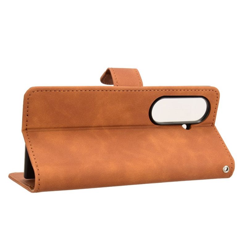 Folio Deksel Samsung Galaxy Z Fold 7 Semsket Skinneffekt