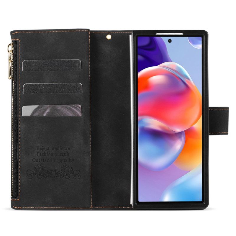 Folio Deksel Samsung Galaxy Z Fold 7 Tofarget Lommebok Beskyttelse Deksel