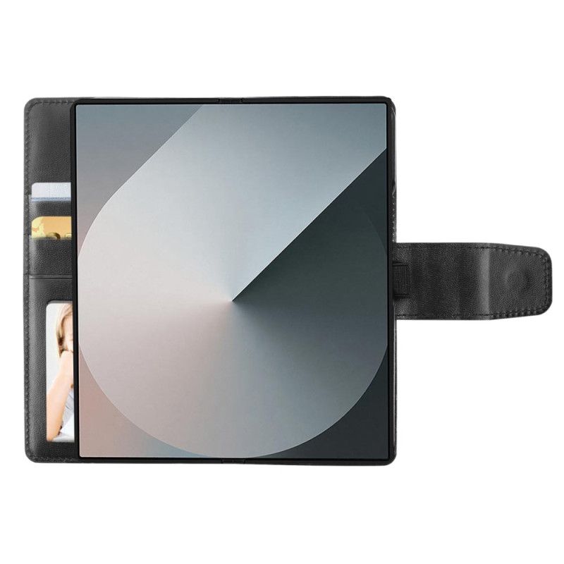 Lærdeksel Folio Deksel Samsung Galaxy Z Fold 7 Mill Series Hanman