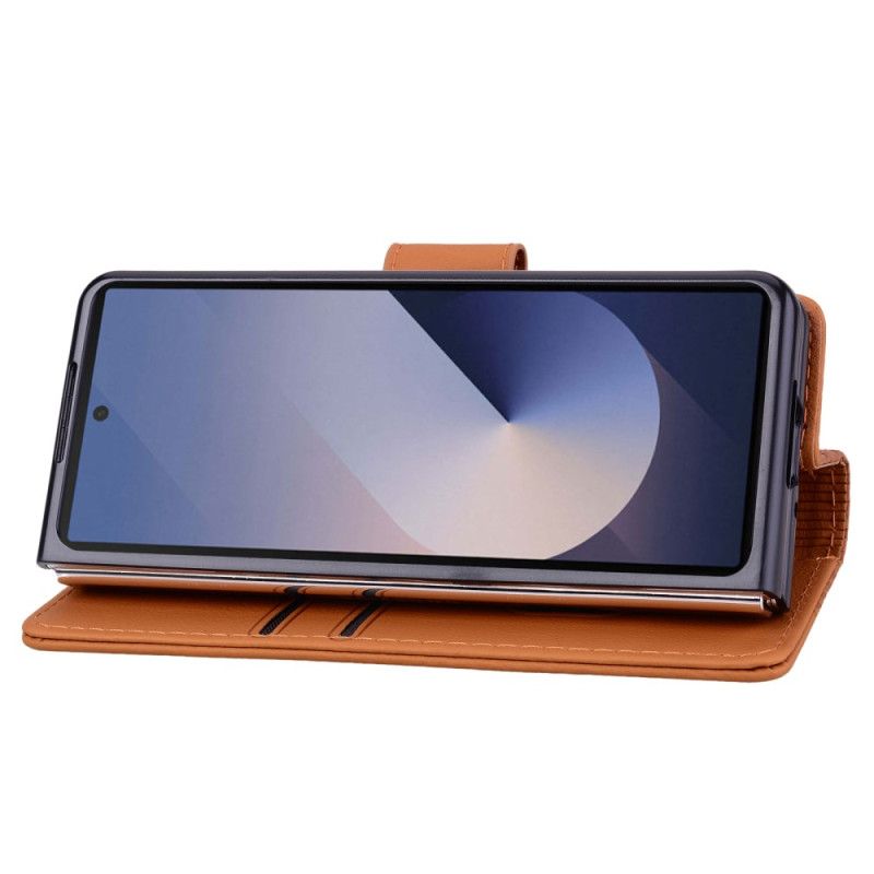 Lærdeksel Folio Deksel Samsung Galaxy Z Fold 7 Smile Strap