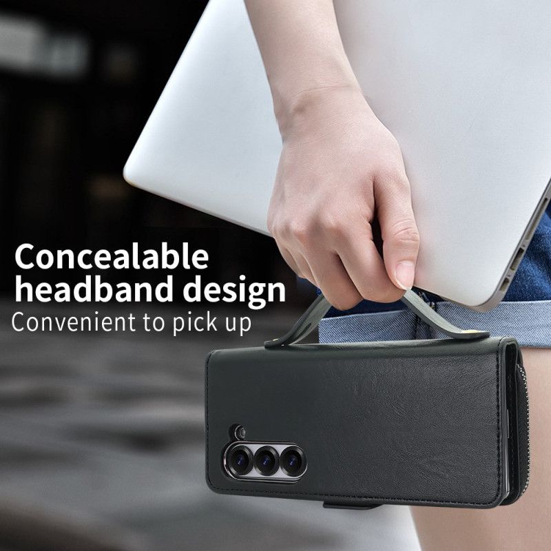 Samsung Galaxy Z Fold 7 Glidelåsveske Og Stropp