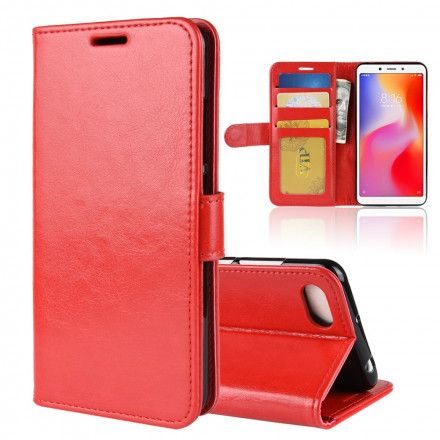 Folio Deksel Til Xiaomi Redmi 6A Klassisk Skinneffekt