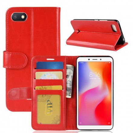 Folio Deksel Til Xiaomi Redmi 6A Klassisk Skinneffekt