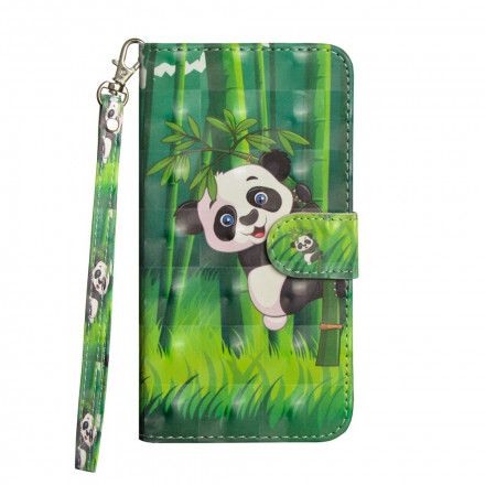 Folio Deksel Til Xiaomi Redmi 6A Panda Og Bambus