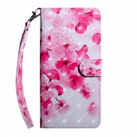 Folio Deksel Til Xiaomi Redmi 6A Rosa Blomster