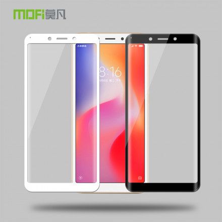 Xiaomi Redmi 6A Fargede Kanter Herdet Glass Skjermbeskytter
