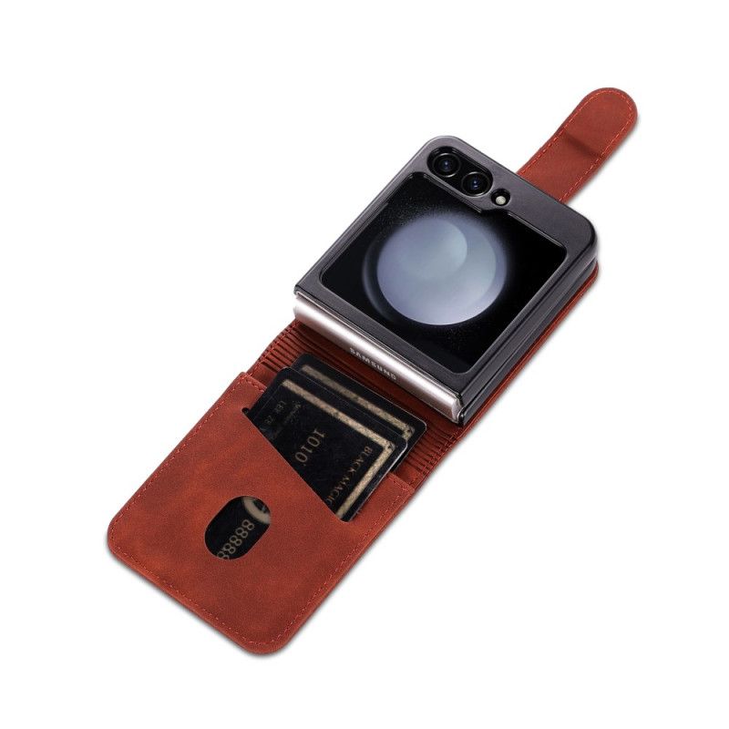 Deksel Samsung Galaxy Z Flip 7 Fe Azns Kortholder I Kunstskinn