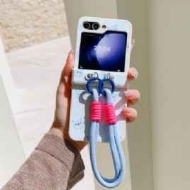 Deksel Samsung Galaxy Z Flip 7 Fe Bjørnedesign Og Håndleddsstropp