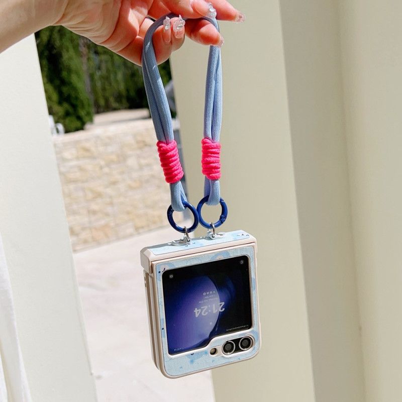 Deksel Samsung Galaxy Z Flip 7 Fe Bjørnedesign Og Håndleddsstropp