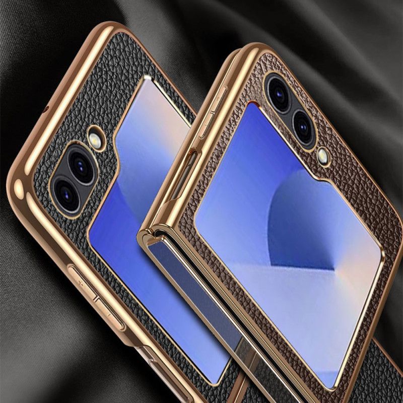 Deksel Samsung Galaxy Z Flip 7 Fe Ekte Skinn