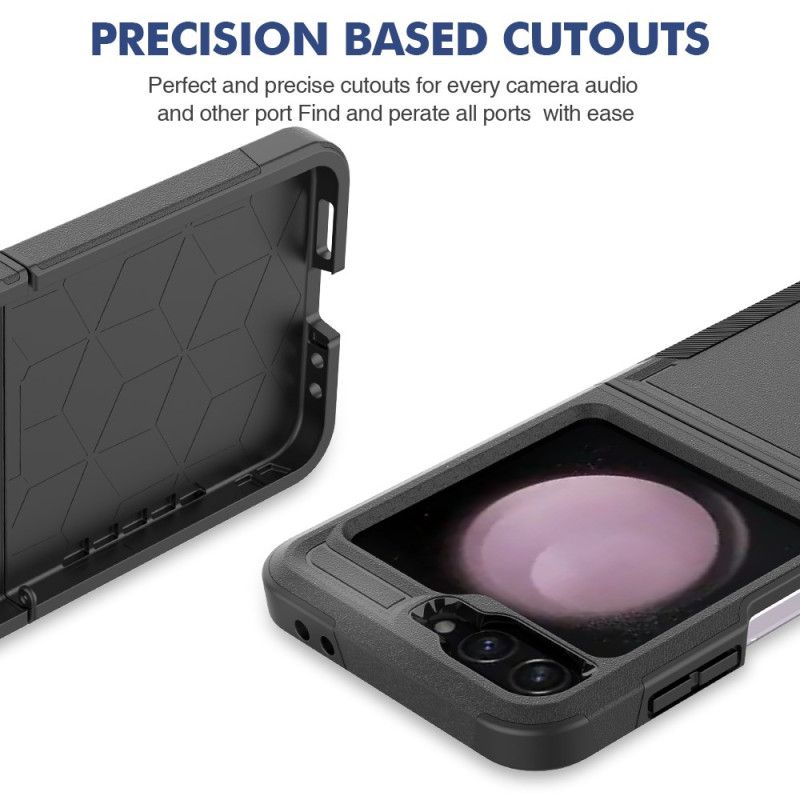 Deksel Samsung Galaxy Z Flip 7 Fe Ensfarget Forsterket