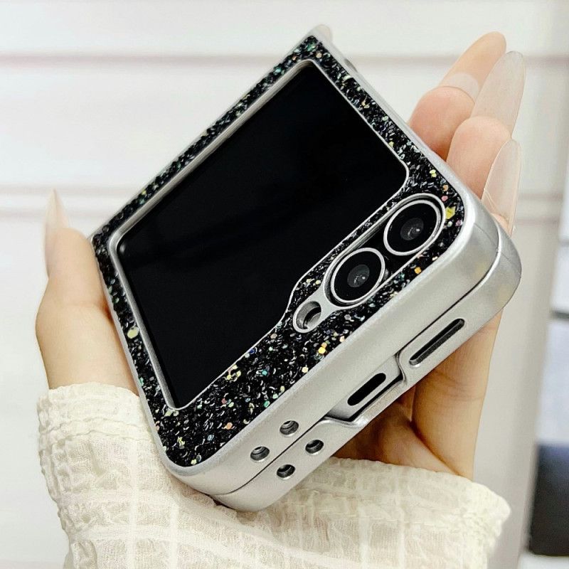 Deksel Samsung Galaxy Z Flip 7 Fe Glitterdesign