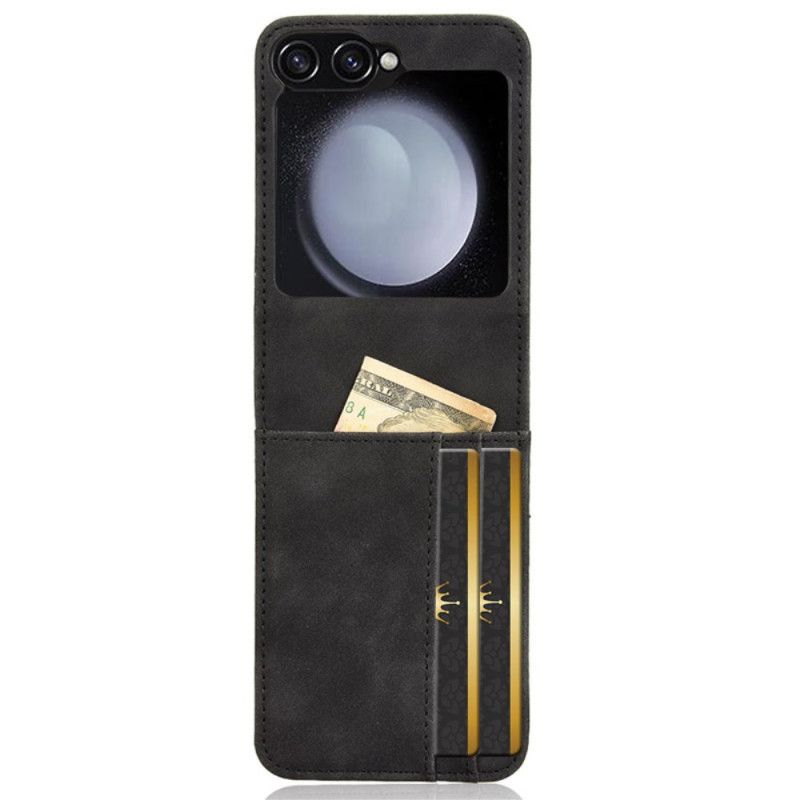Deksel Samsung Galaxy Z Flip 7 Fe Kortholder I Skinnstil