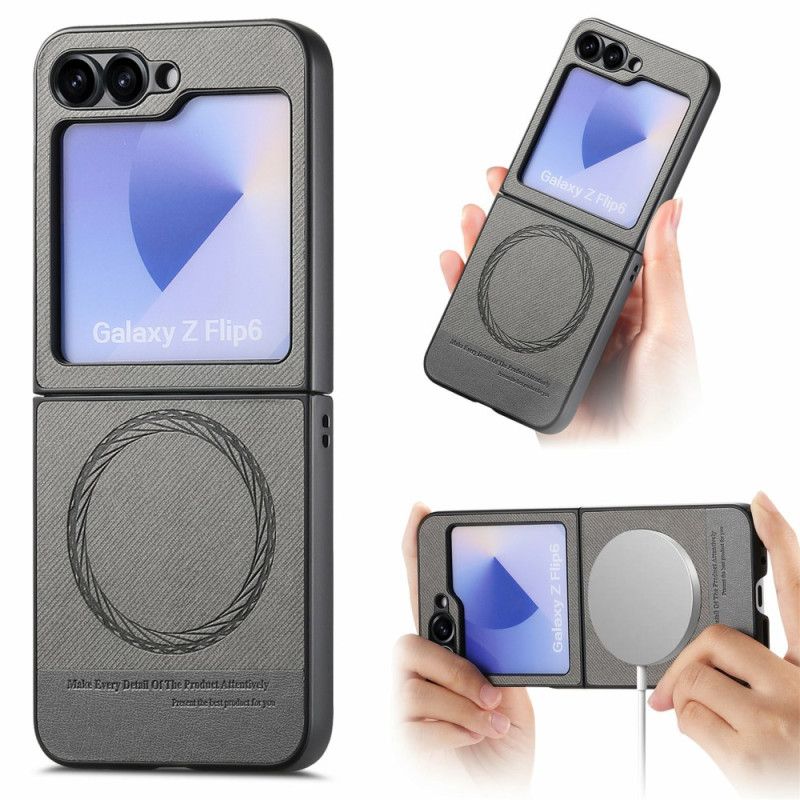 Deksel Samsung Galaxy Z Flip 7 Fe Magsafe-kompatibel Denim Tekstur Beskyttelse Deksel