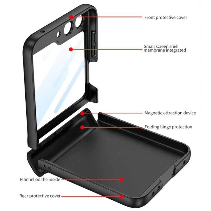 Deksel Samsung Galaxy Z Flip 7 Fe Mobildeksel Gkk Magnetisk Hengsel Og Liten Skjermbeskytter