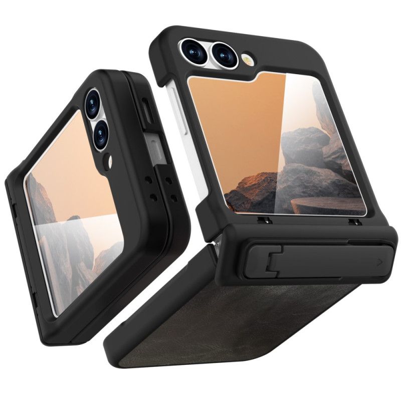 Deksel Samsung Galaxy Z Flip 7 Fe Mobildeksel Læreffekt Med Stativ