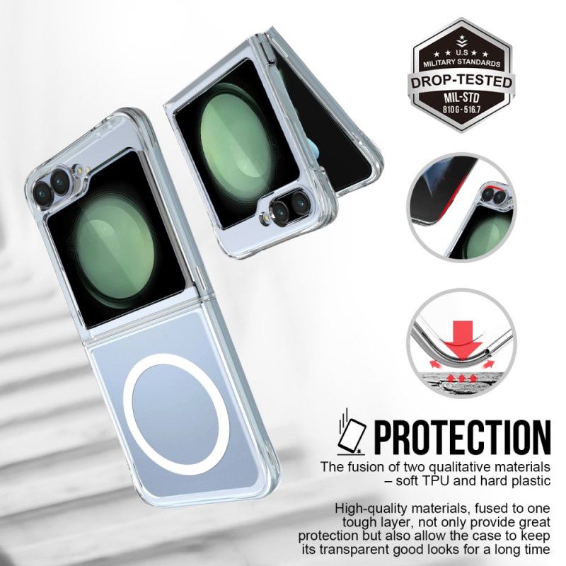 Deksel Samsung Galaxy Z Flip 7 Fe Mobildeksel Magnetisk Klar