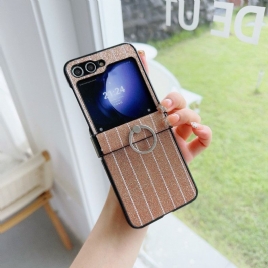 Deksel Samsung Galaxy Z Flip 7 Fe Mobildeksel Ring Med Stripete Design