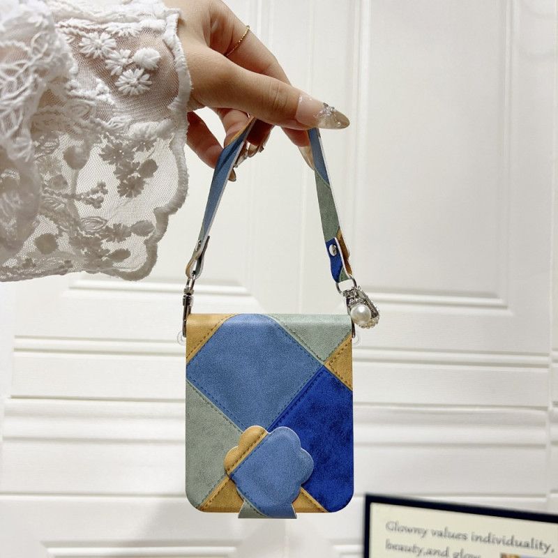 Deksel Samsung Galaxy Z Flip 7 Fe Retro Med Kattepotelås