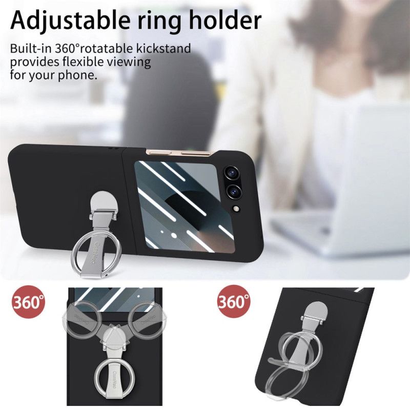 Deksel Samsung Galaxy Z Flip 7 Fe Ringholder Og Skjermbeskytter Bak