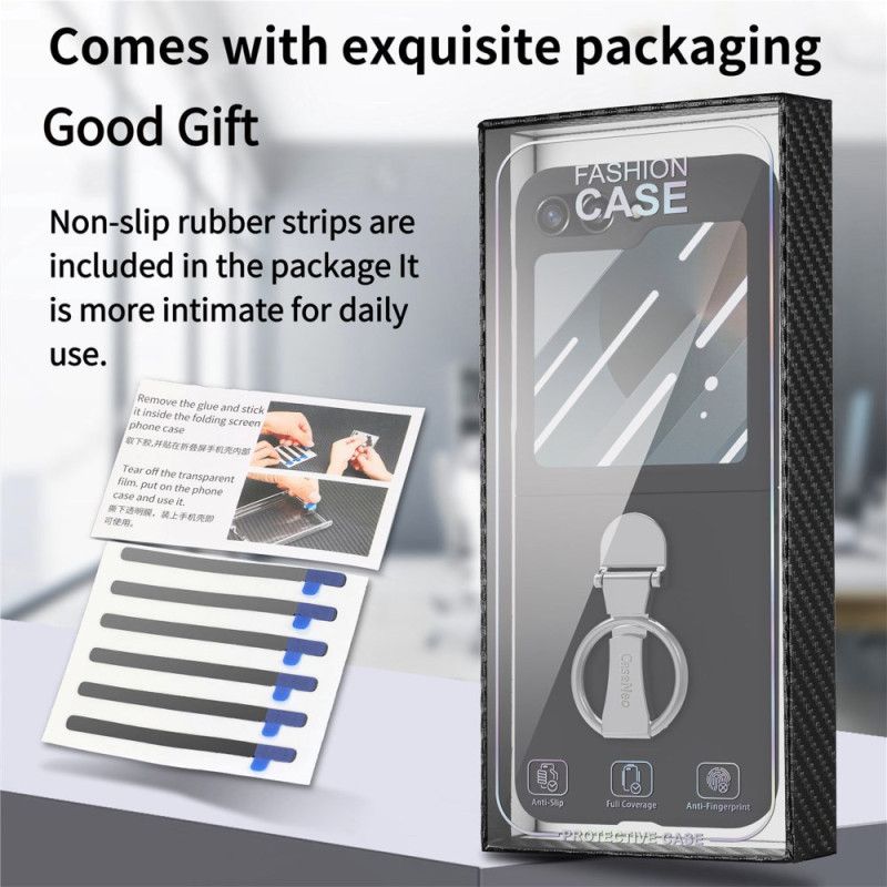 Deksel Samsung Galaxy Z Flip 7 Fe Ringholder Og Skjermbeskytter Bak