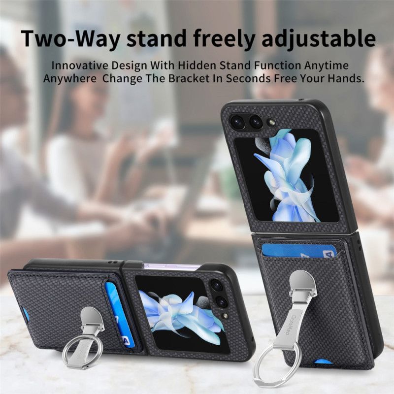 Deksel Samsung Galaxy Z Flip 7 Fe Sammenleggbart Stativ Og Kortholder
