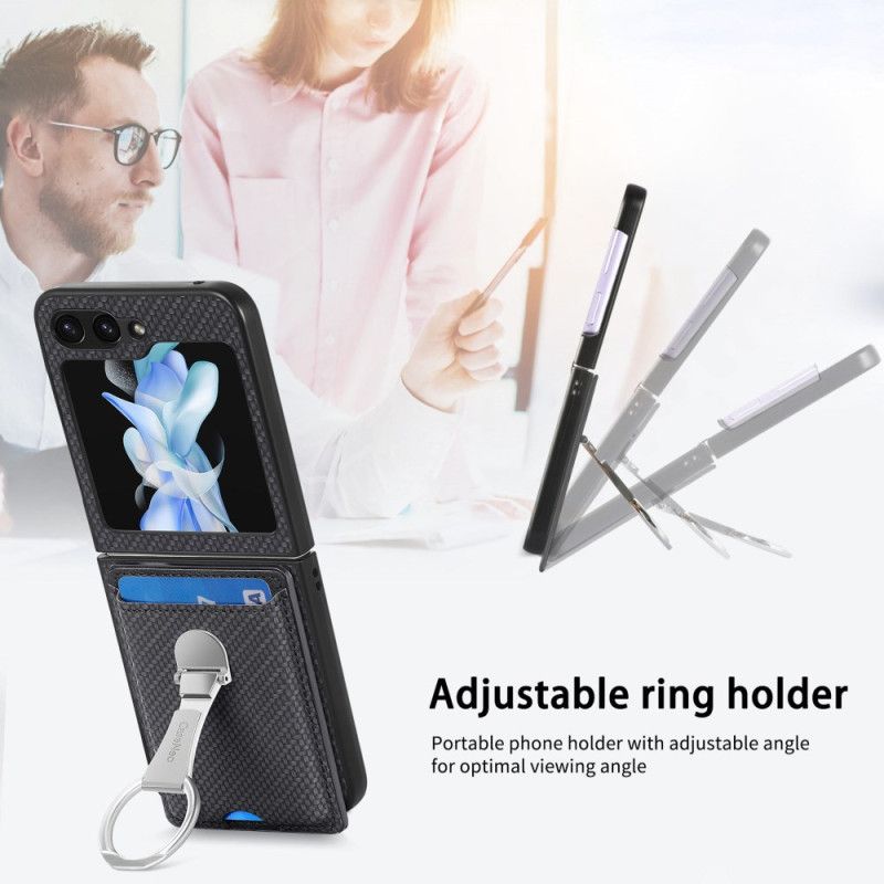 Deksel Samsung Galaxy Z Flip 7 Fe Sammenleggbart Stativ Og Kortholder