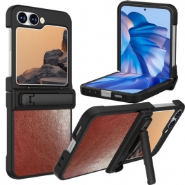 Deksel Samsung Galaxy Z Flip 7 Fe Stativ Med Vintage-skinneffekt