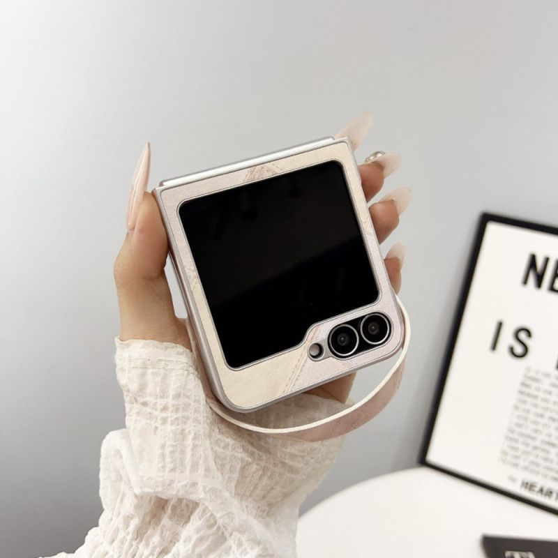 Deksel Til Samsung Galaxy Z Flip 7 Fe Diamantmønster Med Stropp