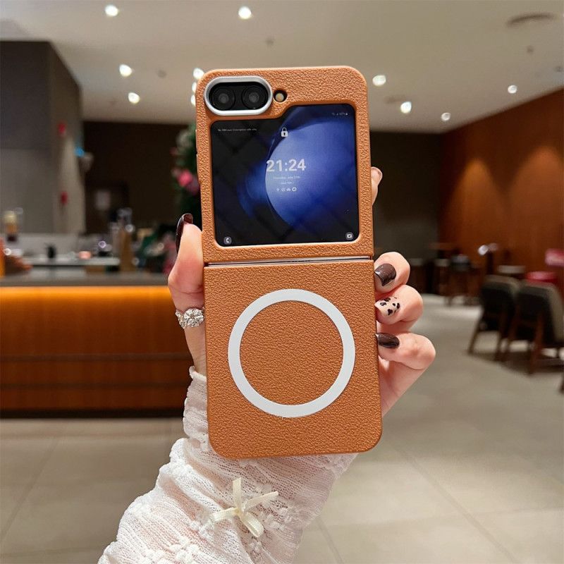 Deksel Til Samsung Galaxy Z Flip 7 Fe Lærtekstur