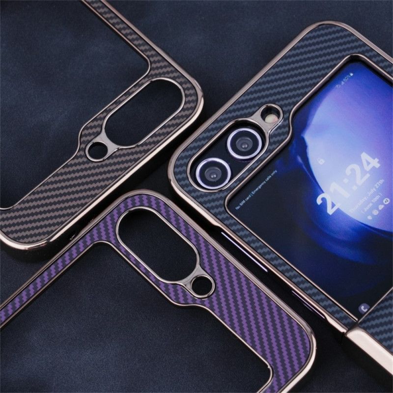 Deksel Til Samsung Galaxy Z Flip 7 Fe Magnetisk Karbonfibertekstur