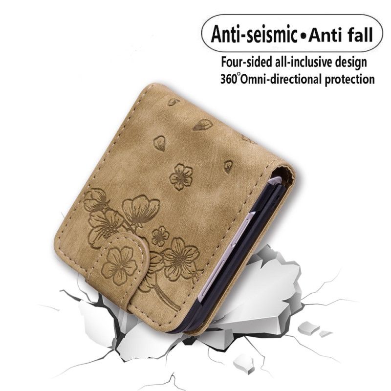 Etui Samsung Galaxy Z Flip 7 Fe Kortholder Med Kattemotiv