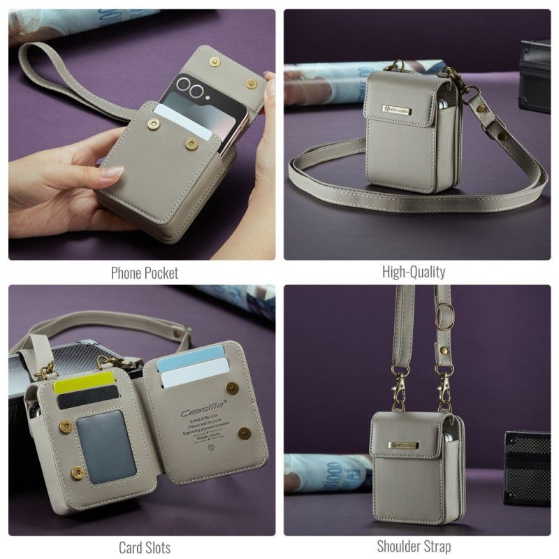 Etui Til Samsung Galaxy Z Flip 7 Fe Rfid-lommebok Med Skulderstropp