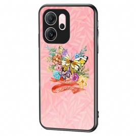 Deksel Oppo Reno 14f 5g Sommerfuglherdet Glass Beskyttelse Deksel