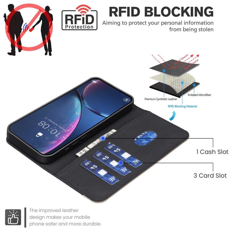 Folio Deksel Oppo Reno 14f 5g Blomster Binfen-farge