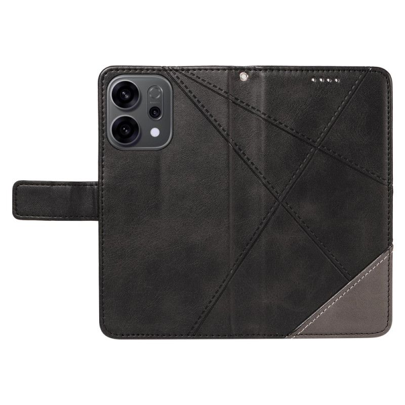 Folio Deksel Oppo Reno 14f 5g Tofargede Linjer