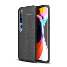 Deksel Til Xiaomi Mi 10 / 10 Pro Dobbellinje Litchi-skinneffekt