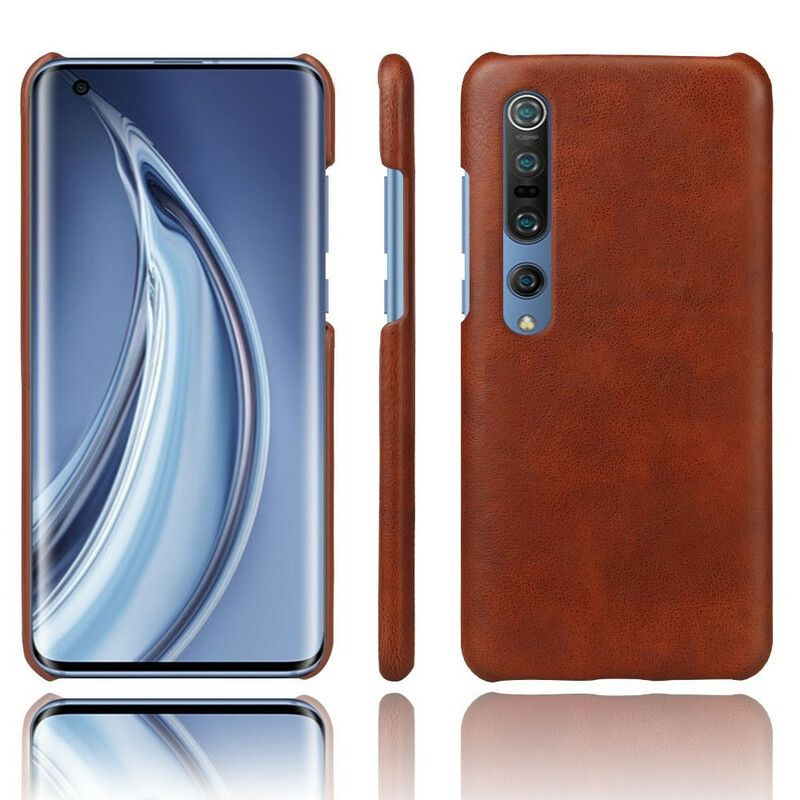 Deksel Til Xiaomi Mi 10 / 10 Pro Ksq Litchi Leather Effect