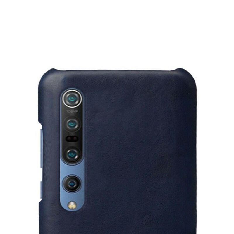 Deksel Til Xiaomi Mi 10 / 10 Pro Ksq Litchi Leather Effect