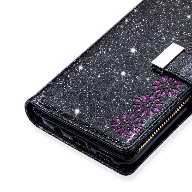 Folio Deksel Til Xiaomi Mi 10 / 10 Pro Lommebok Paljettglidelåslommebok