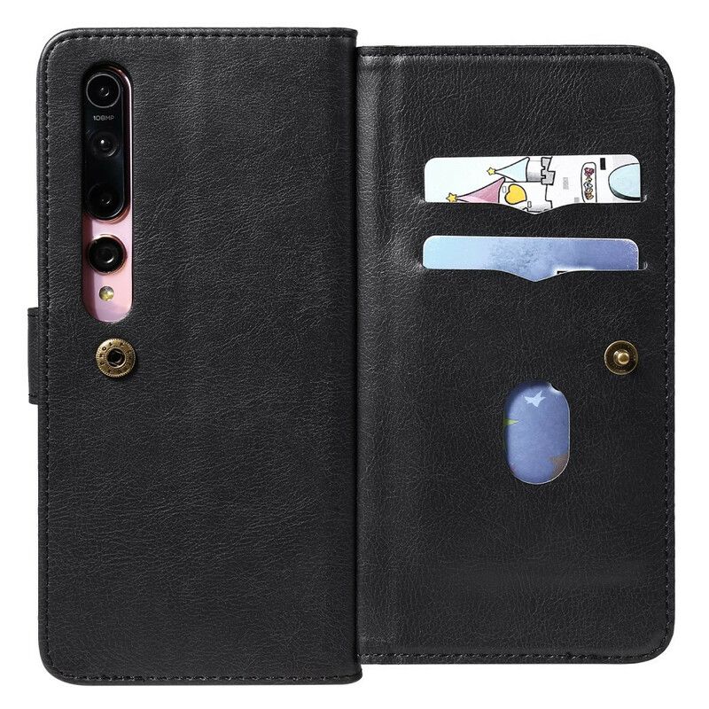 Folio Deksel Til Xiaomi Mi 10 / 10 Pro Multi-funksjon 10 Kortholder