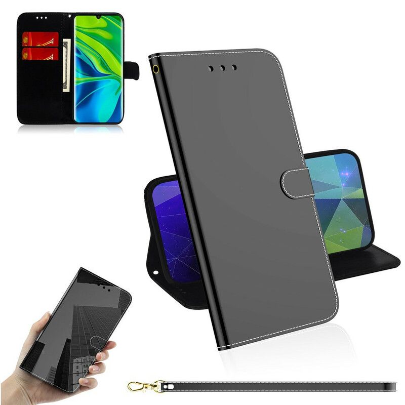 Lærdeksel Til Xiaomi Mi 10 / 10 Pro Speildeksel I Imitert Skinn