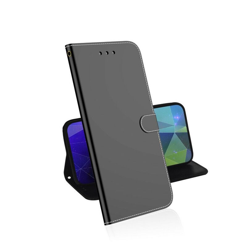Lærdeksel Til Xiaomi Mi 10 / 10 Pro Speildeksel I Imitert Skinn