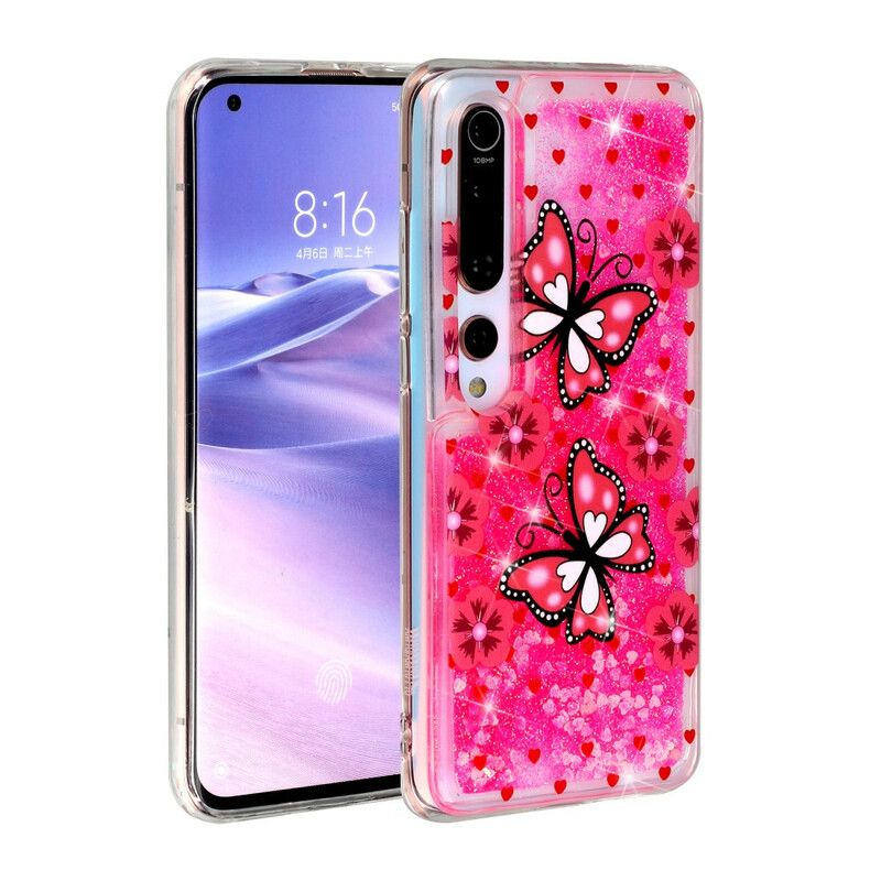 Mobildeksel Til Xiaomi Mi 10 / 10 Pro Sommerfuglpaljetter