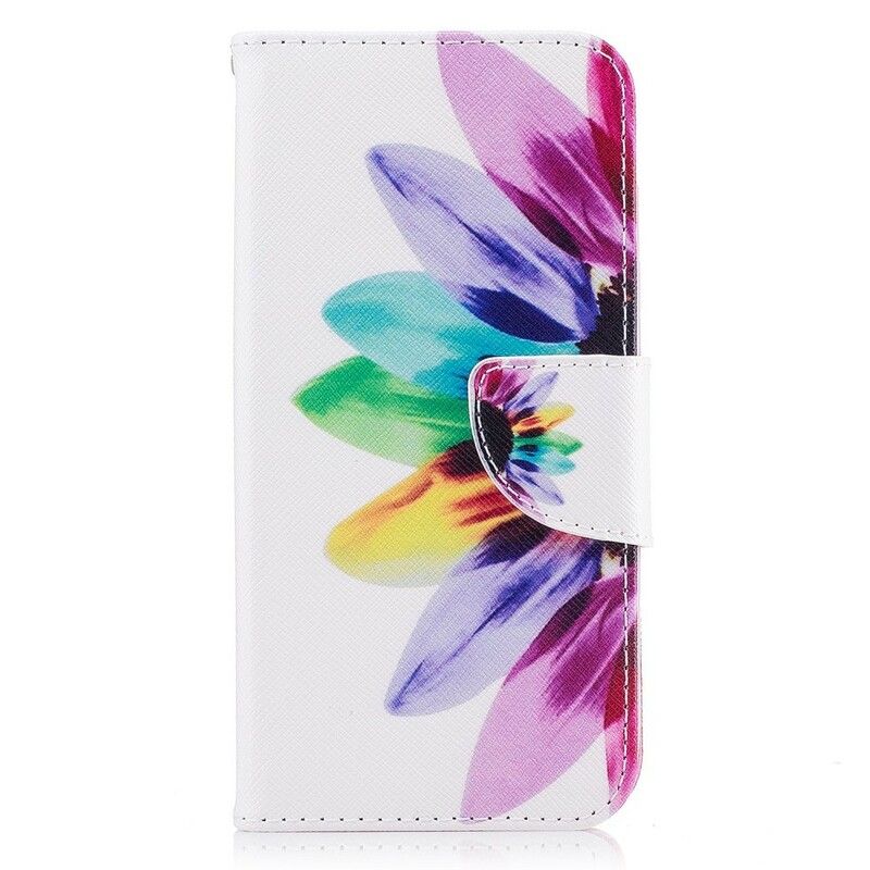 Folio Deksel Til Samsung Galaxy J3 2017 Akvarellblomst