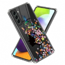 Deksel Til Samsung Galaxy S24 5g Gjennomsiktig Blomsterhode