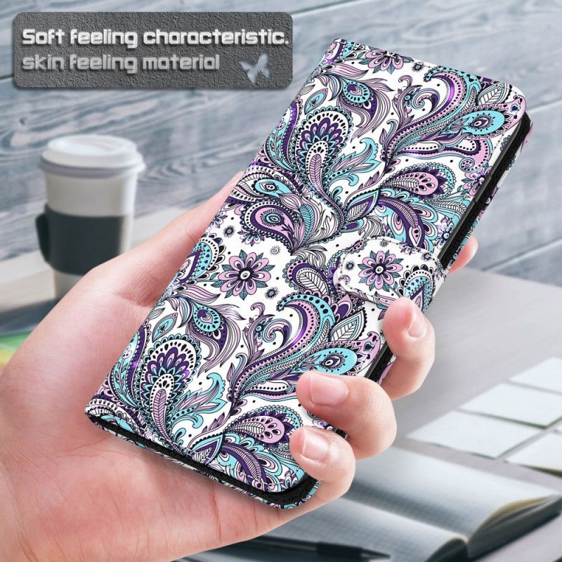 Folio Deksel Til Moto G51 5G Paisley-mønster