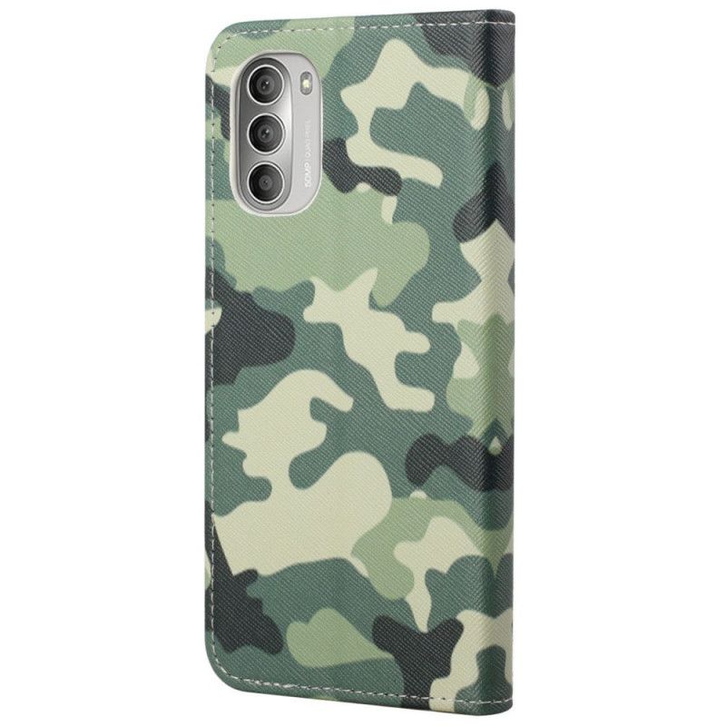 Lærdeksel Til Moto G51 5G Militær Kamuflasje