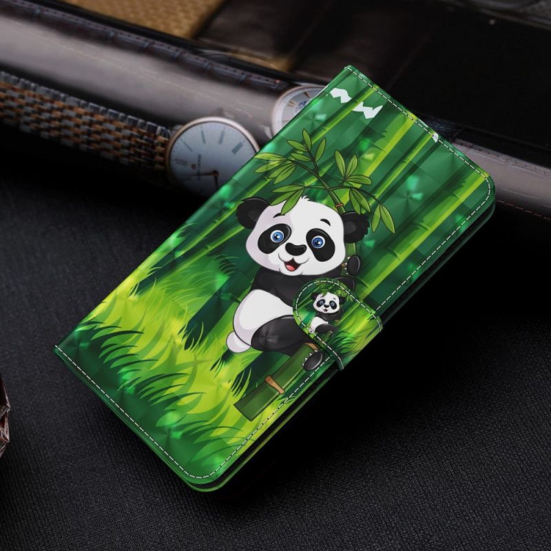 Lærdeksel Til Moto G51 5G Panda Og Bambus